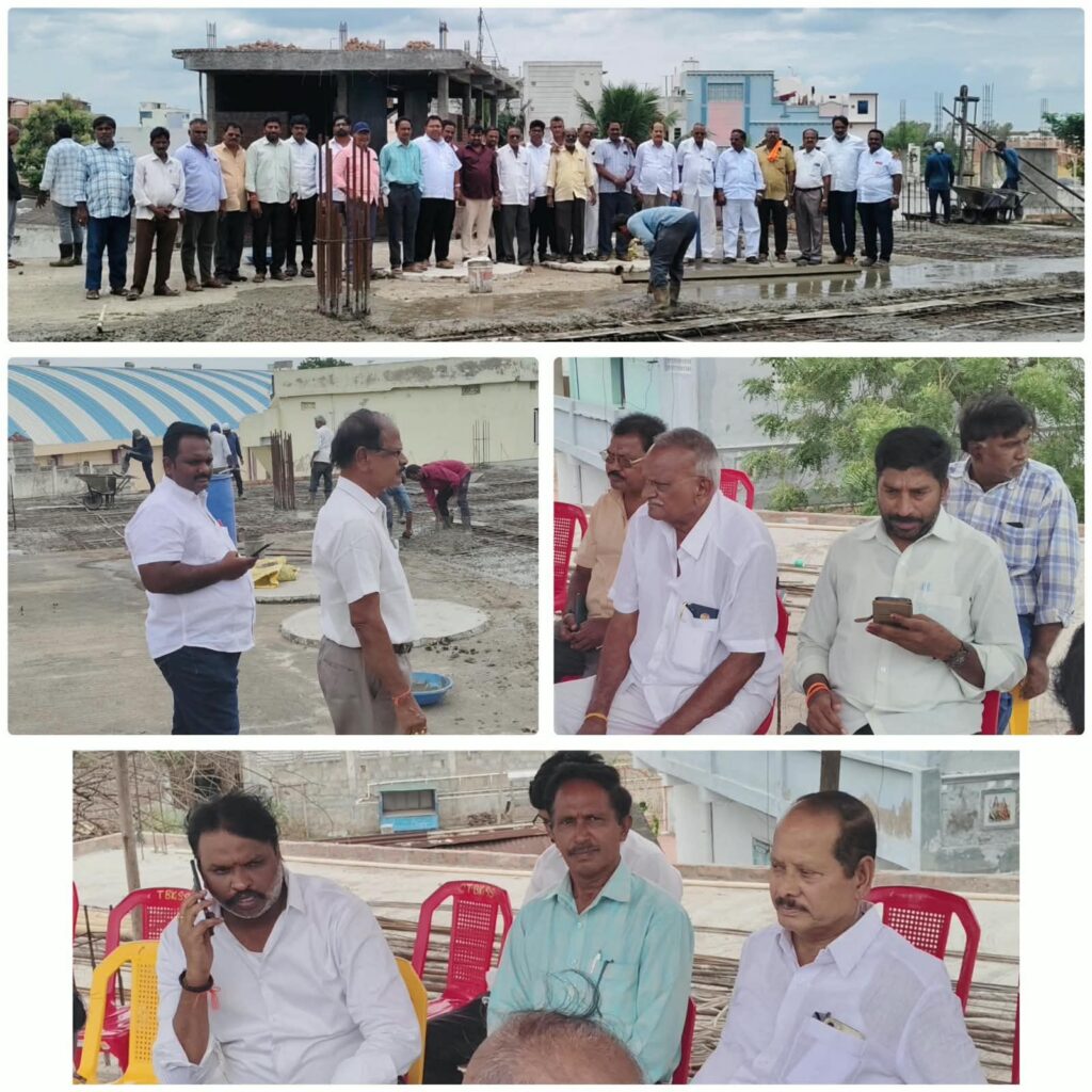 చిలకలూరిపేటలో తెలగా, బలిజ, కాపు కళ్యాణ మండపం నిర్మాణం – 32 యూనిట్లతో స్లాబ్ పనులు పూర్తి